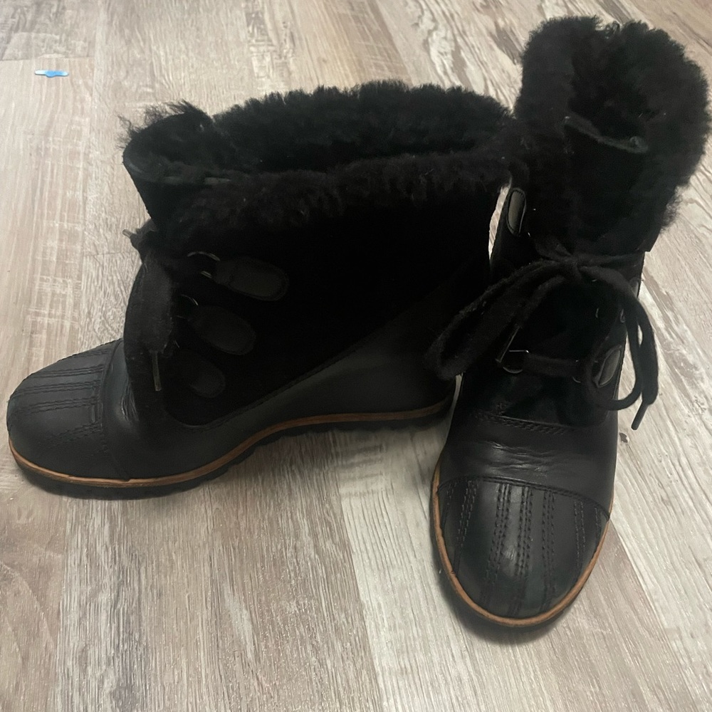 Faux Fur Lined UGG Wedge Boots - WATERPROOF!